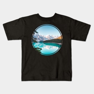 Snowy Mountains Landscape - Tranquility  Natural Kids T-Shirt